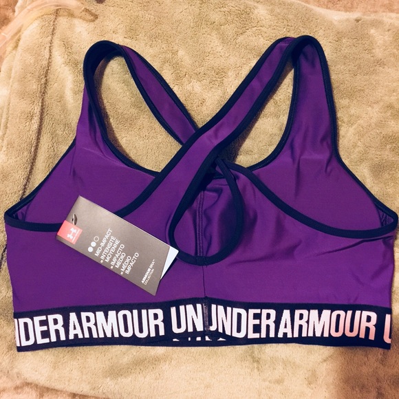 UNDER ARMOUR MIDIMPACT COMPRESSION BRA ONLY 1 LEFT - Picture 7 of 8